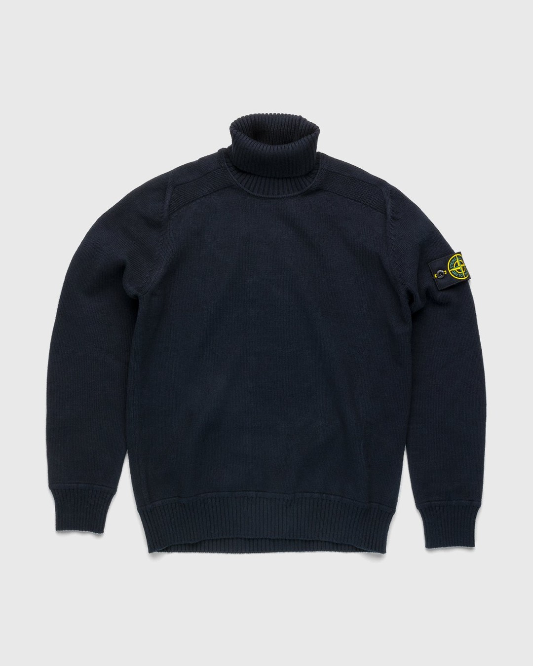 Stone Island – Knit Turtleneck Navy Blue - Sweats - Blue - Image 1