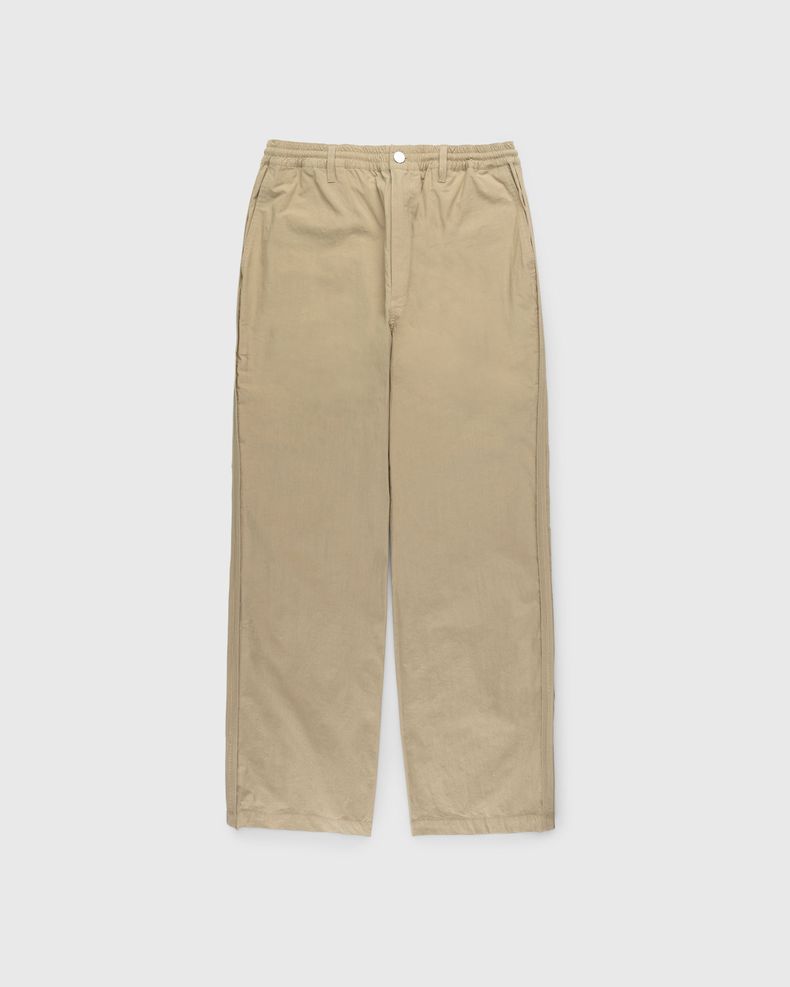 Reverse Piping Elastic Trouser Beige