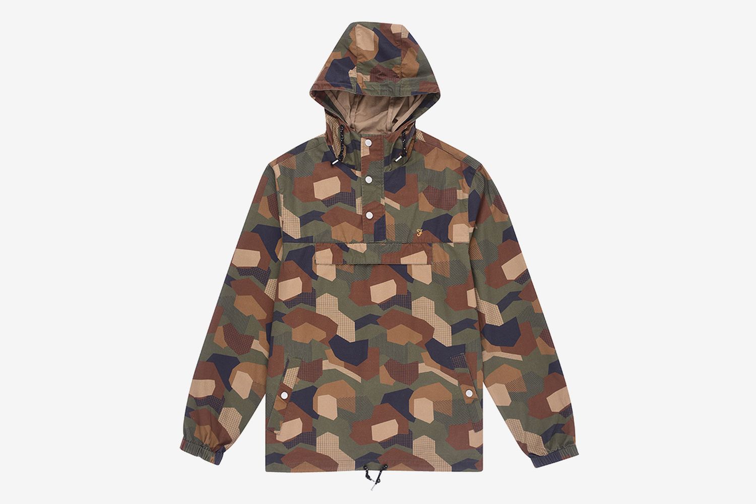 Zach Pop Over Camo Print Jacket