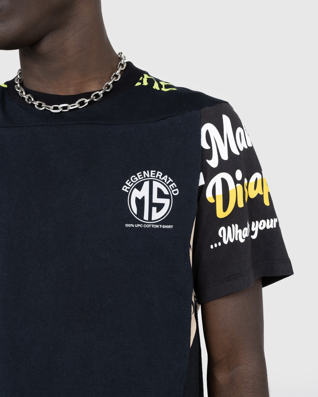 Marine Serre – Regenerated Graphic T-Shirt Black - Tops - Black - Image 4