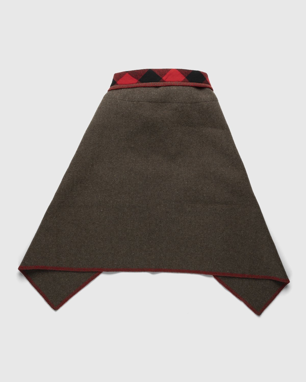 Woolrich – Recycled Wool Blanket Cape Brown - Outerwear - Brown - Image 3