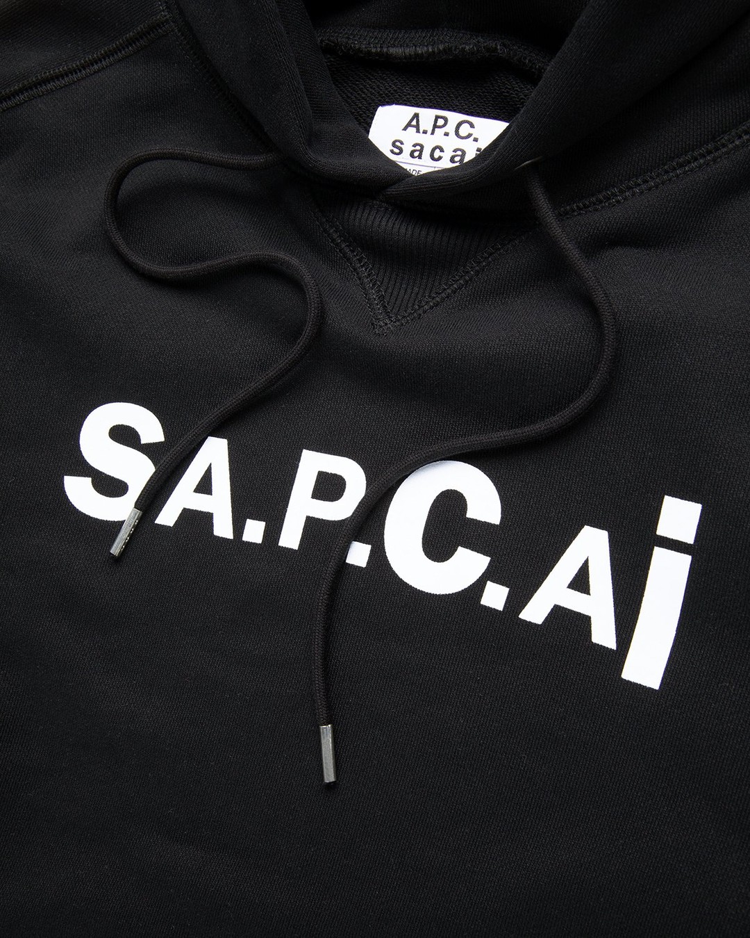 A.P.C. x Sacai – Taiyo Hoodie Black - Sweats - Black - Image 3