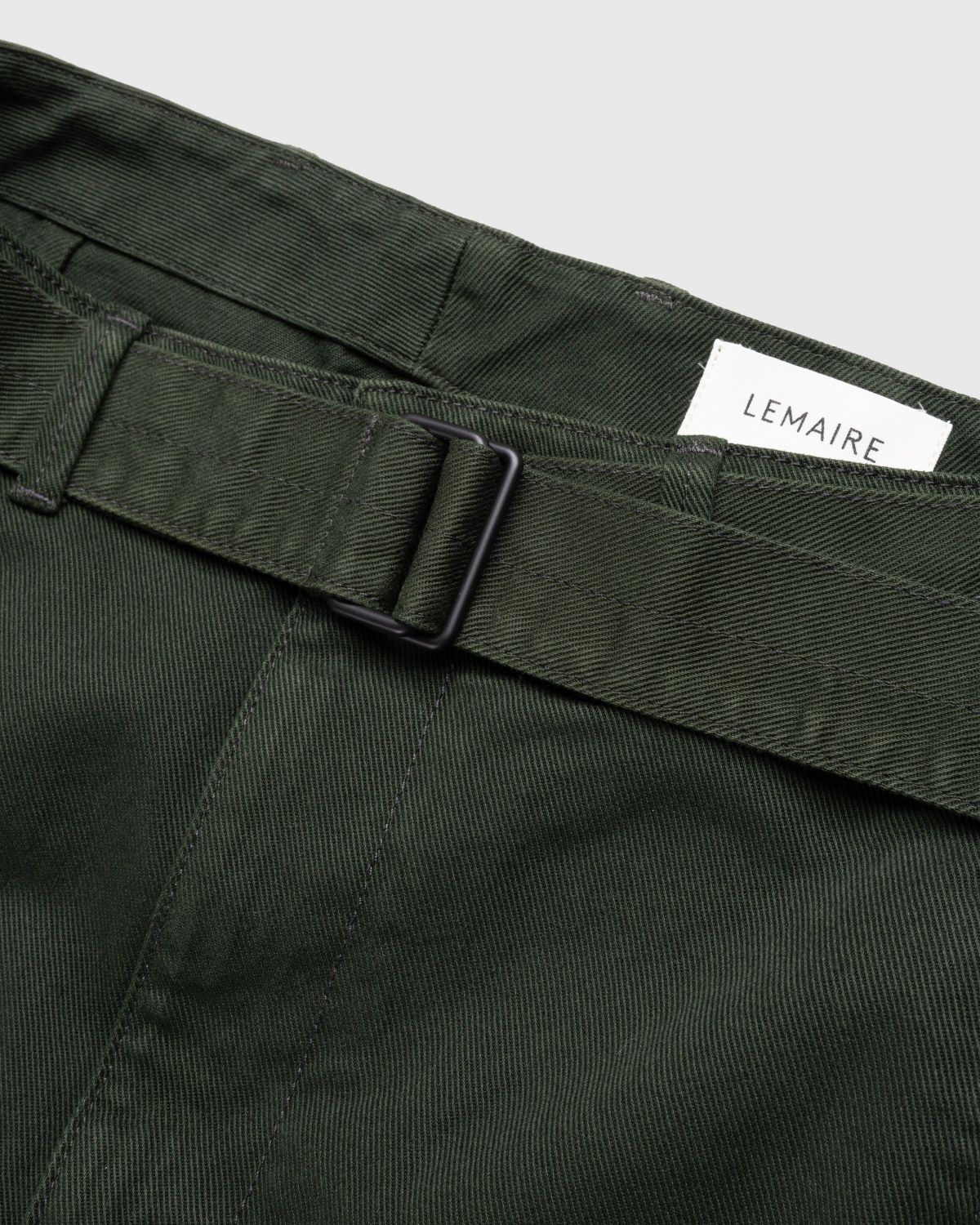 Lemaire – Twisted Belted Pants Green - Pants - Green - Image 5