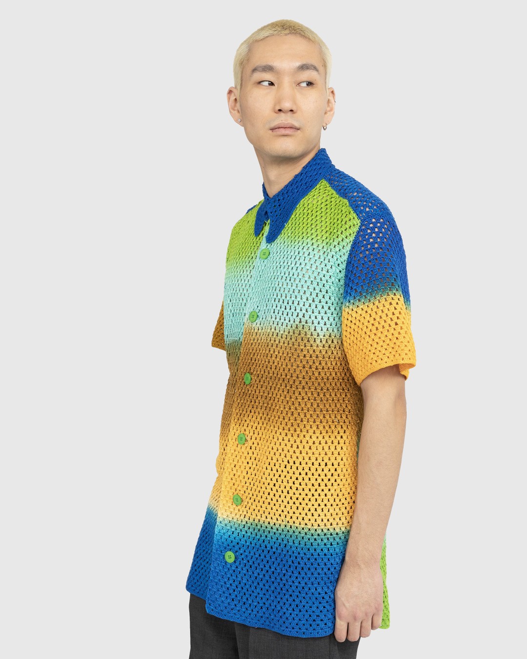 AGR – Wellness Crochet Shirt Multi - Shortsleeve Shirts - Multi - Image 5