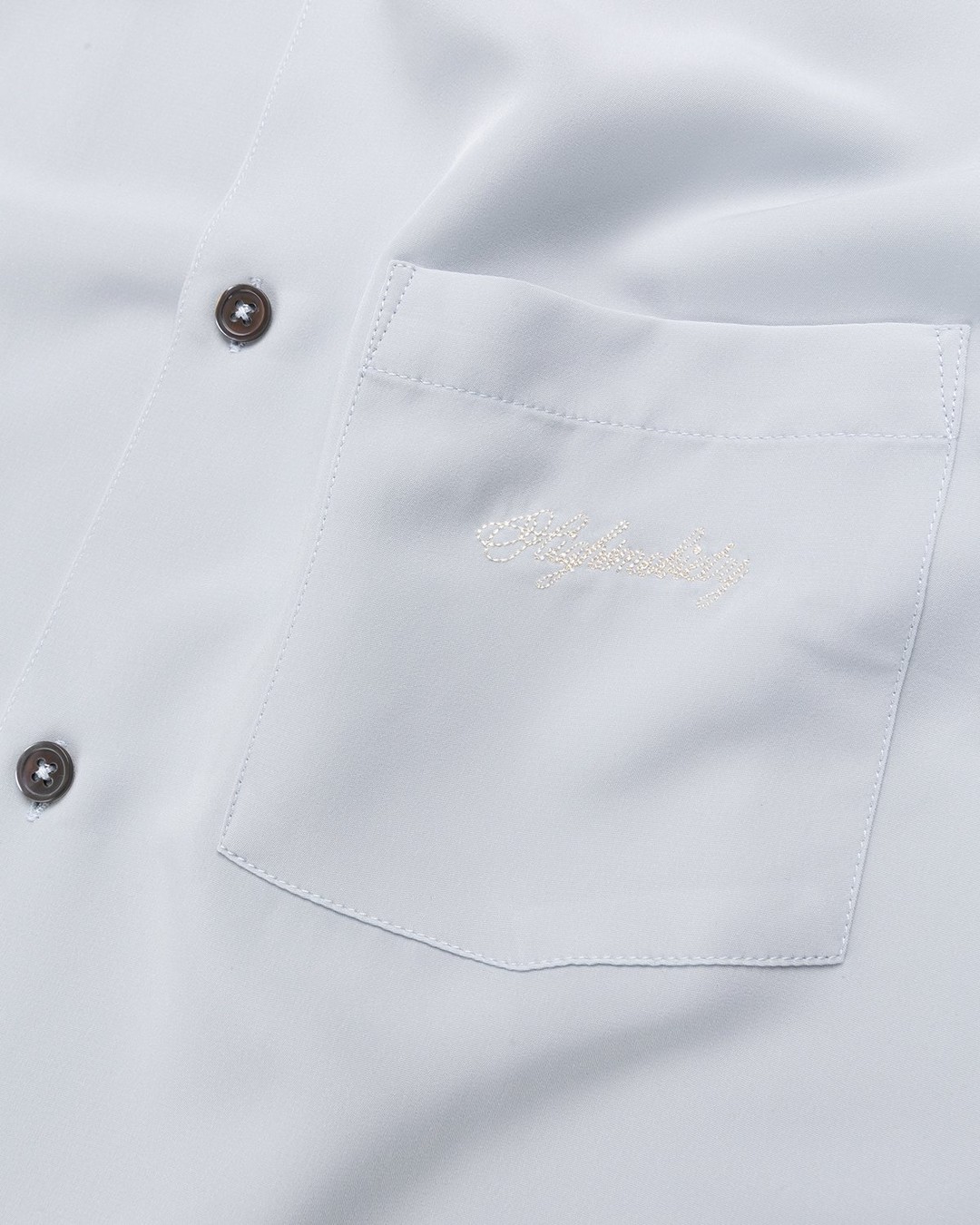 Highsnobiety – Rayon Short-Sleeve Shirt Sky Blue Cream - Shirts - Blue - Image 5
