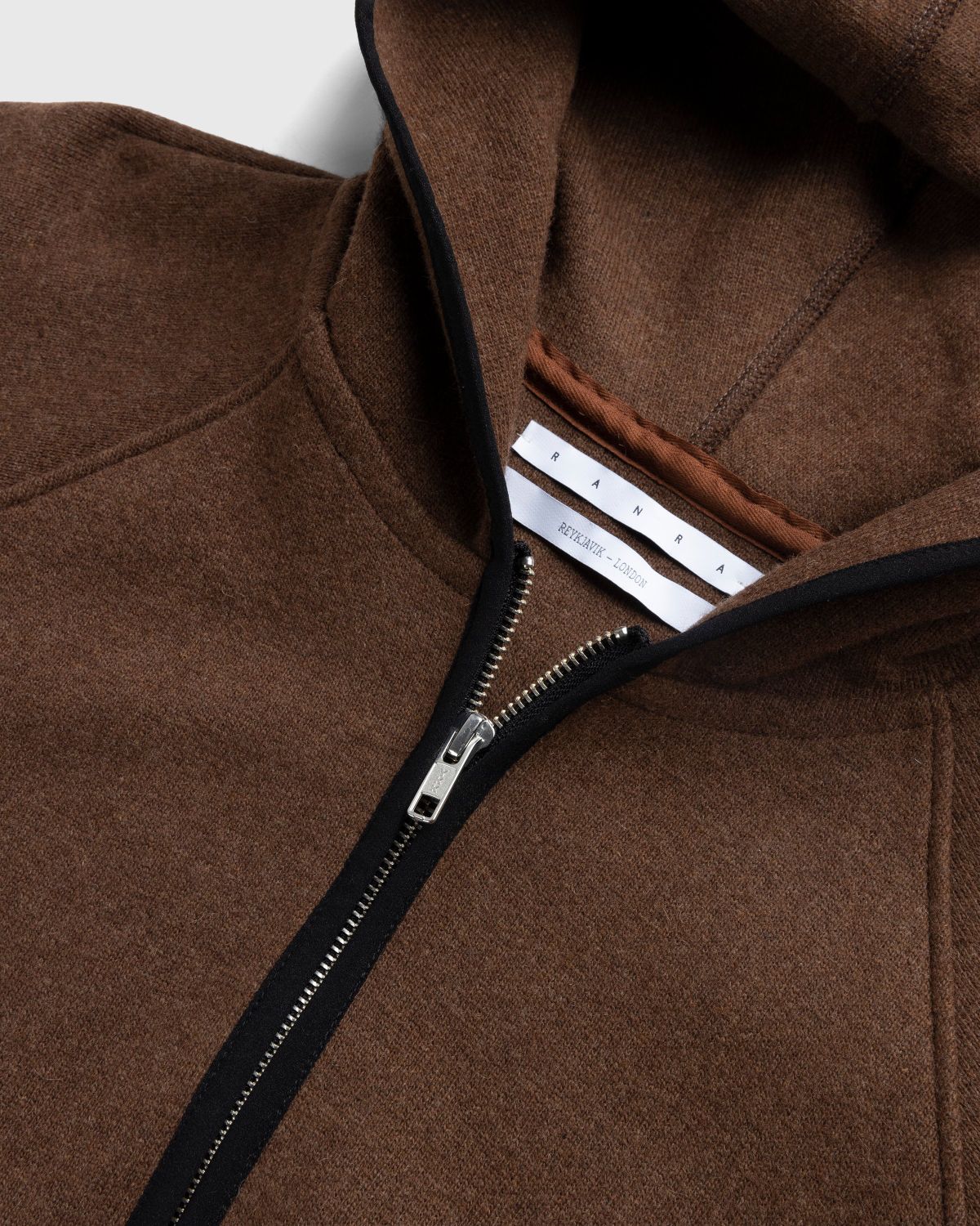 RANRA – Peysa Hooded Jacket Brown - Fleece Jackets - Brown - Image 3