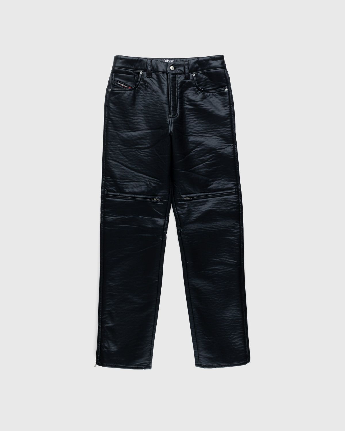 Diesel – Cirio Biker Trousers Black - Trousers - Black - Image 1