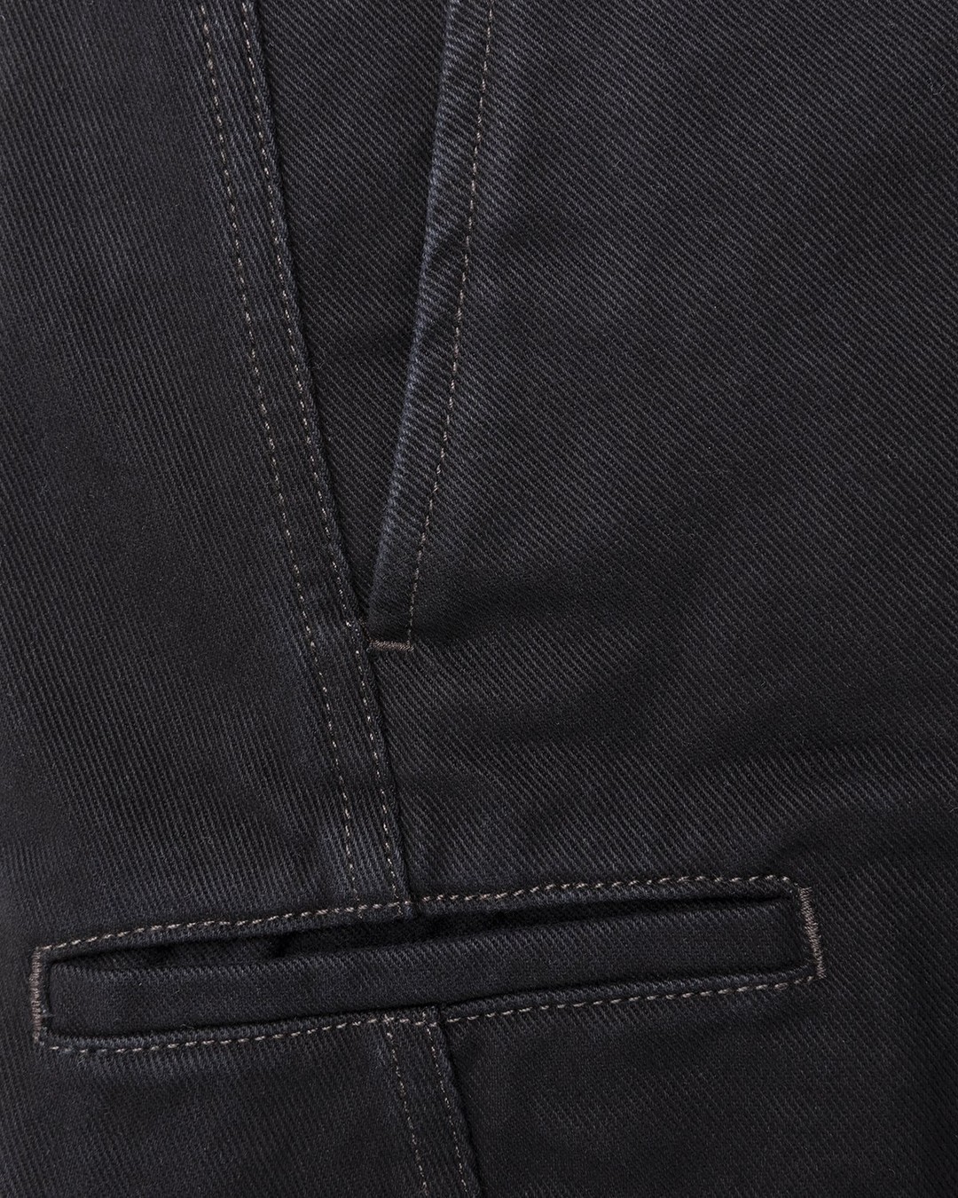 Lemaire – Rinsed Denim Twisted Pants Black - Pants - Black - Image 5