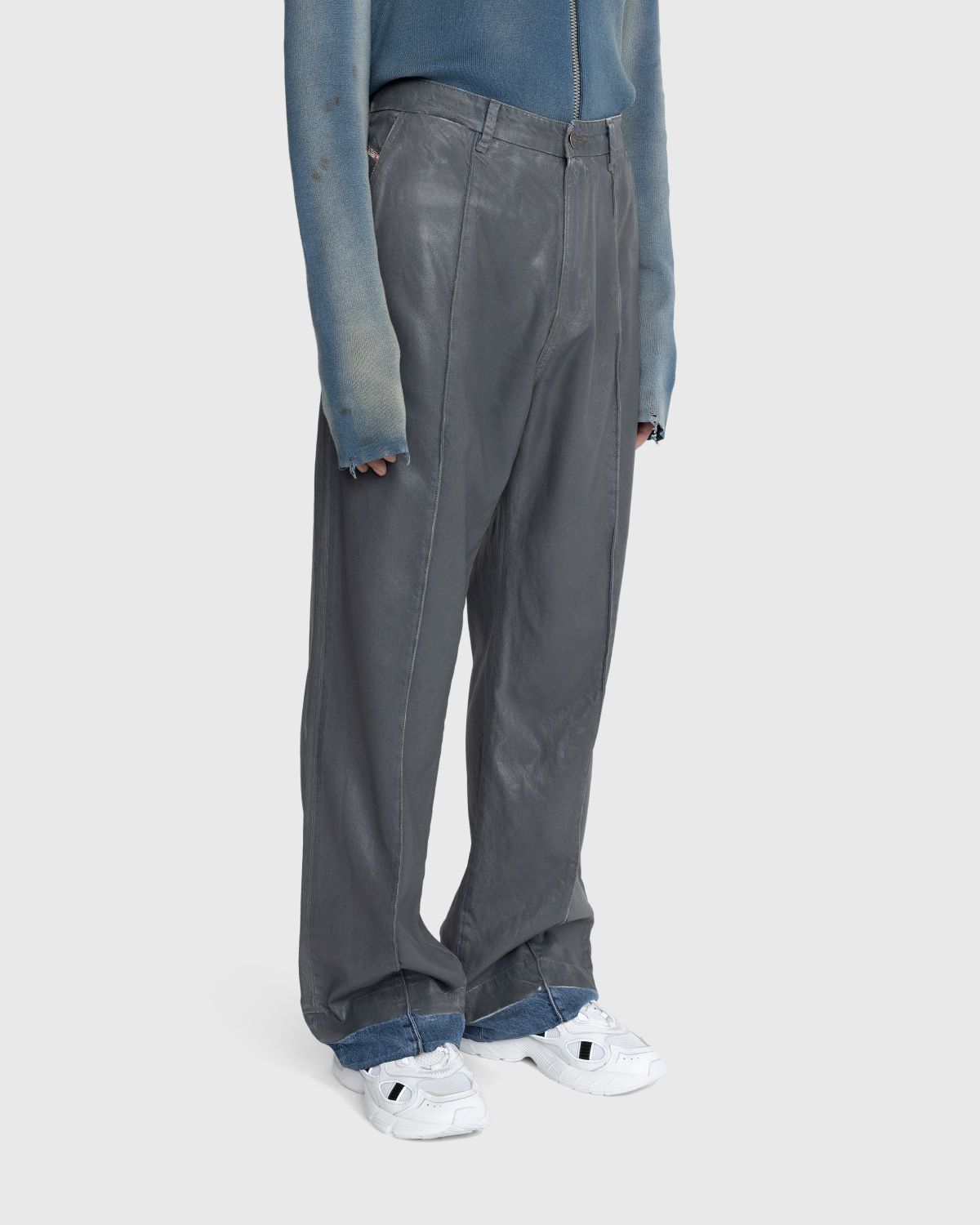 Diesel – D-Chino-Work-Fsc Trousers Grey - Pants - Grey - Image 4