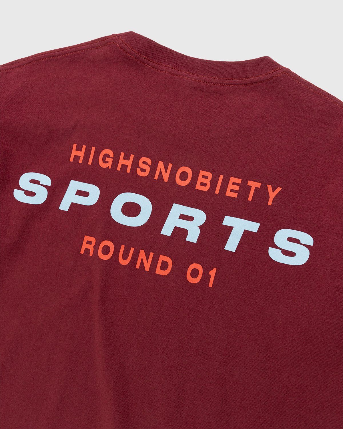 Highsnobiety – HS Sports Round 01 T-Shirt Burgundy - T-Shirts - Red - Image 3