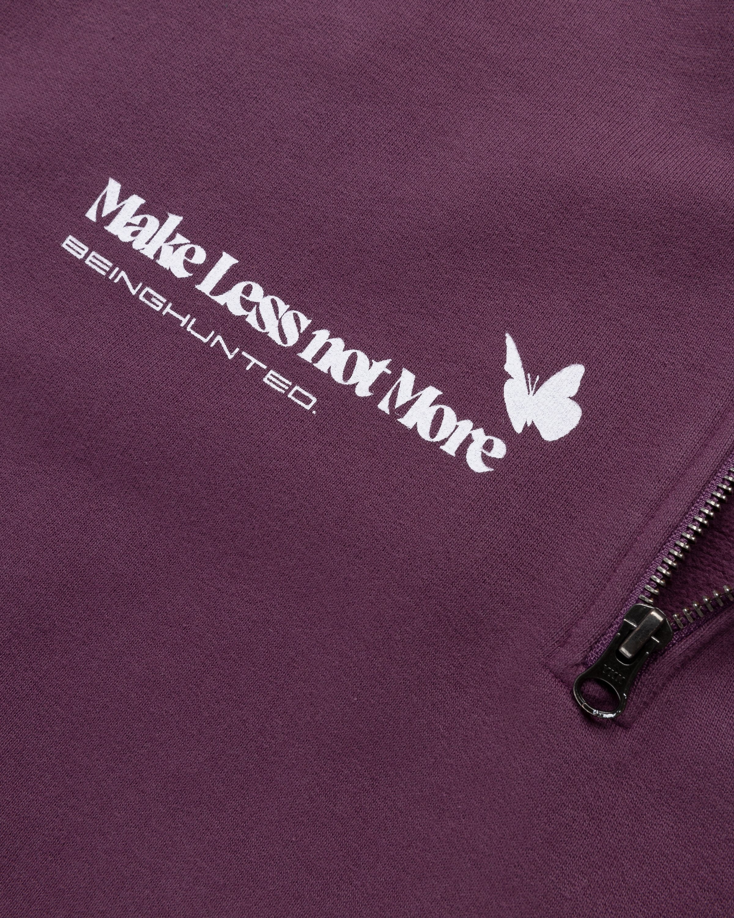 BEINGHUNTED x Highsnobiety – BERLIN, BERLIN 3 Zip Mock Neck Purple - Sweats - Purple - Image 5