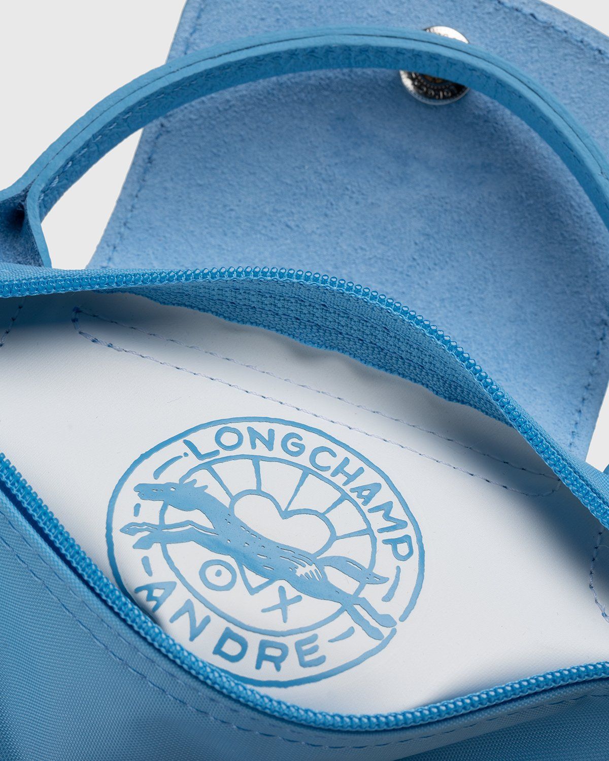Longchamp x André Saraiva – Le Pliage André Pouch Blue - Bags - Blue - Image 6