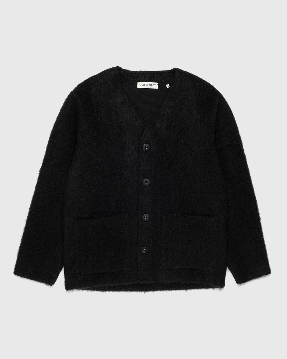 Our Legacy – Cardigan Black Mohair - Cardigans - Black - Image 1