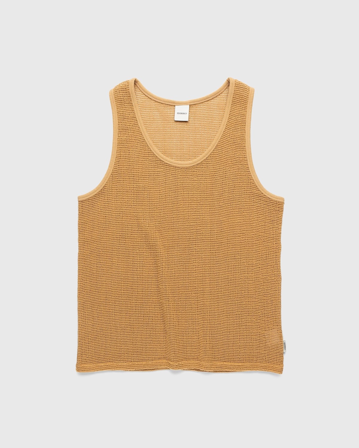 Highsnobiety – Knit Mesh Tank Top Brown - Tank Tops - Brown - Image 1