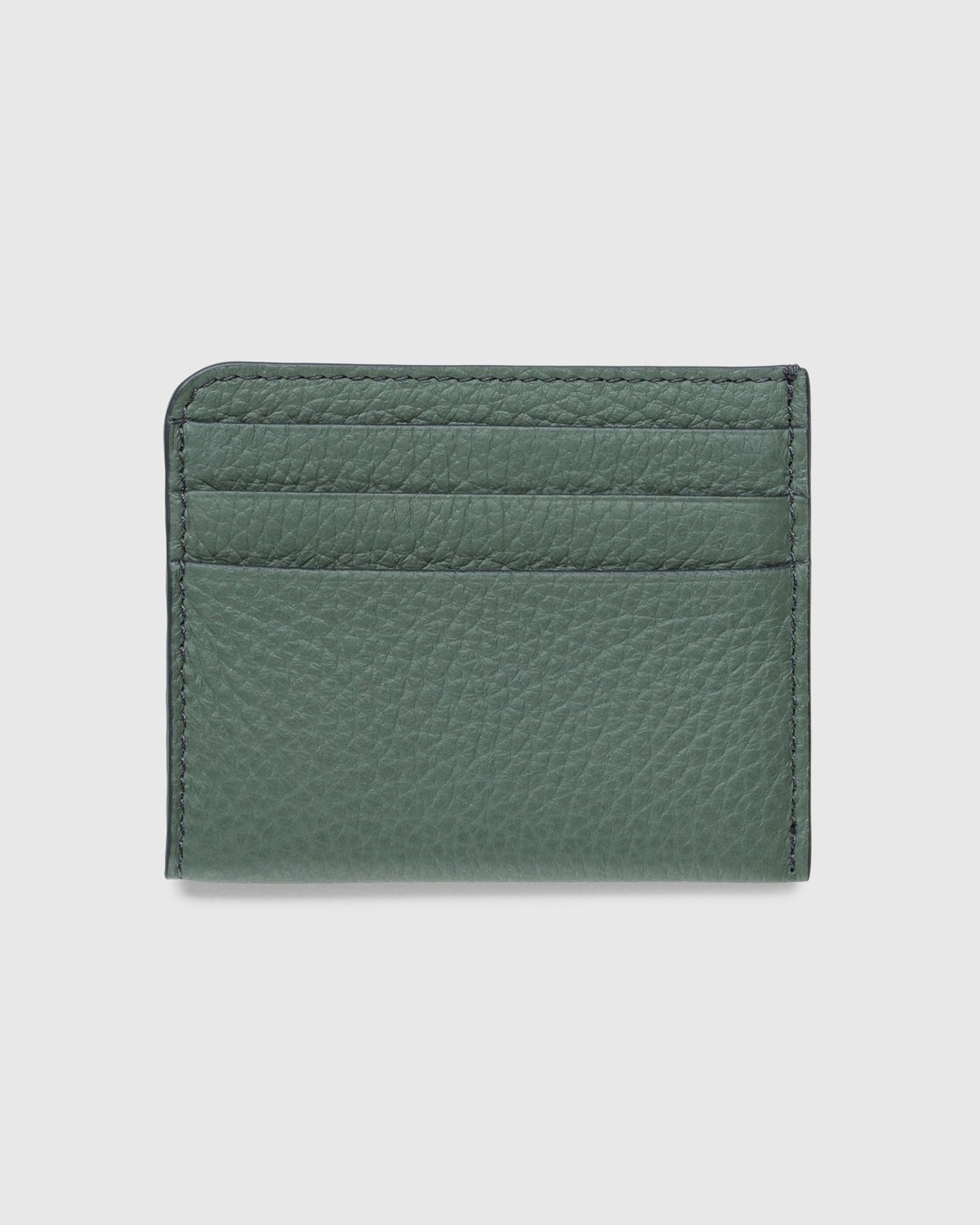 Maison Margiela – Leather Card Holder Thyme - Wallets - Green - Image 2