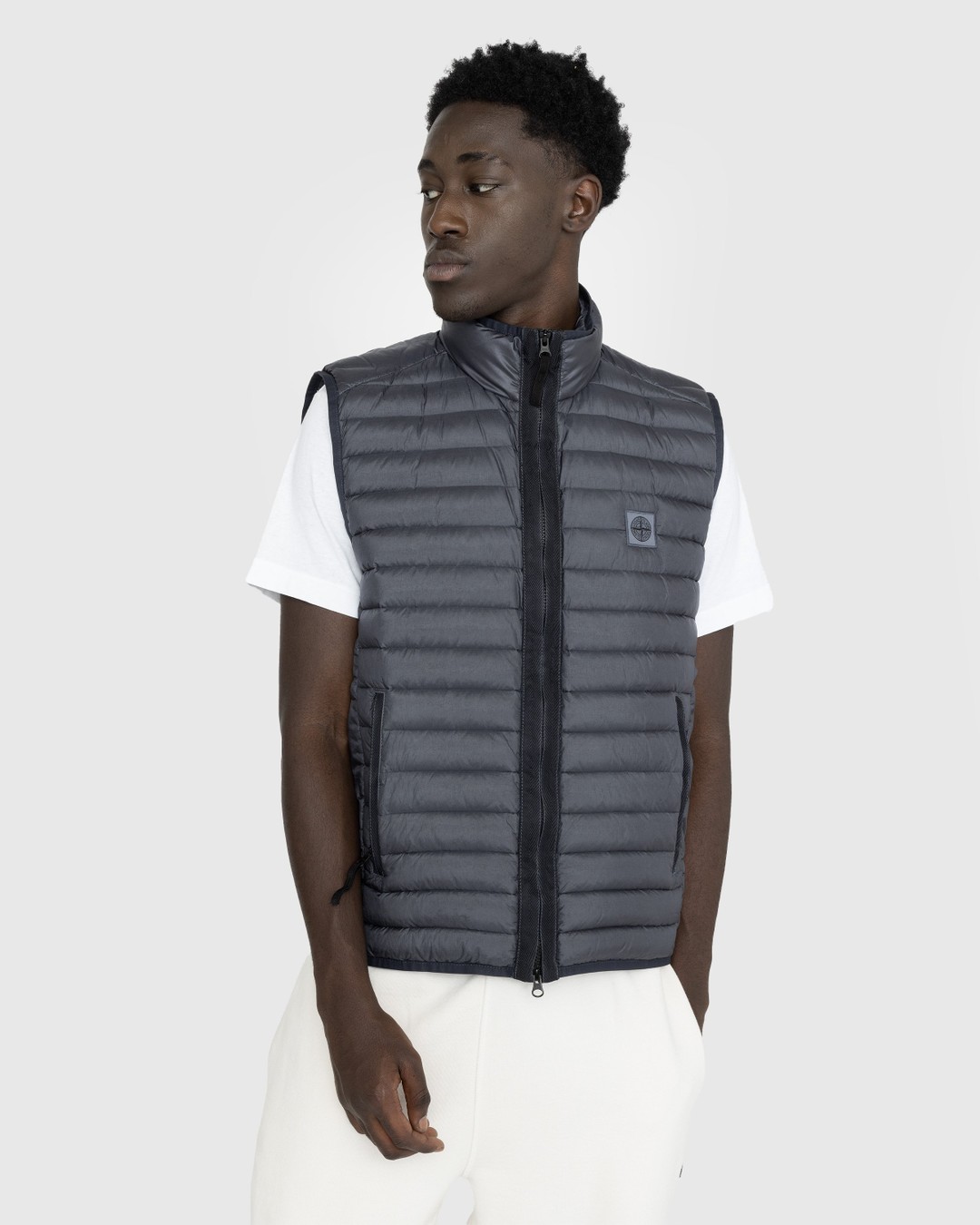 Stone Island – Recycled Nylon Down Vest Lead Grey - Outerwear - Grey - Image 2