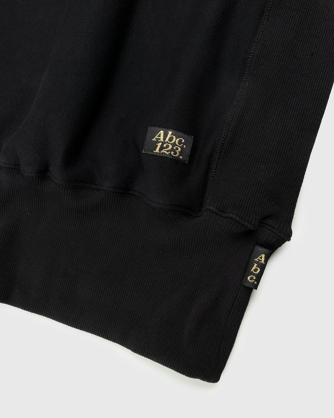 Abc. – French Terry Crewneck Sweatshirt Anthracite - Sweatshirts - Black - Image 4