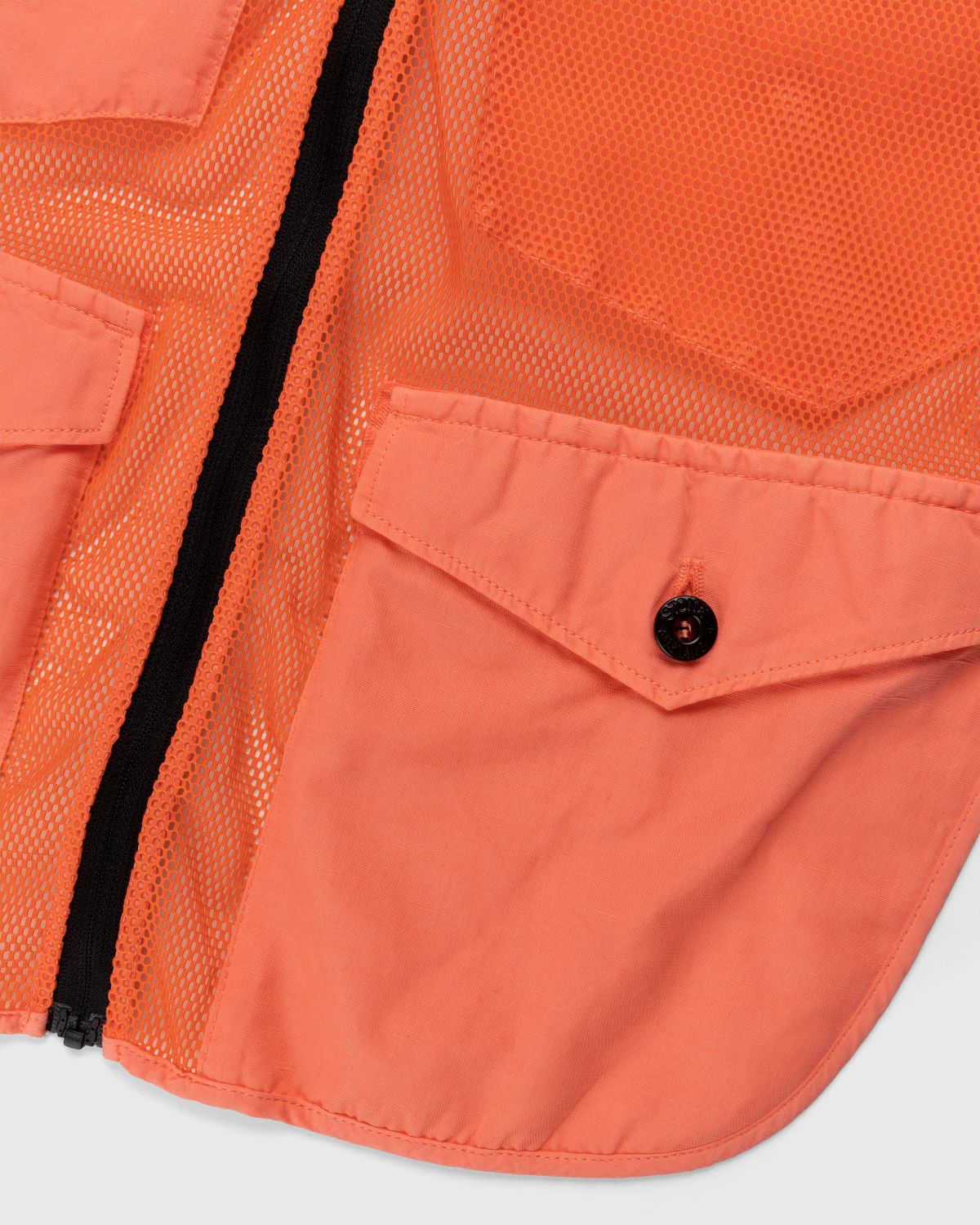 Stone Island – 42406 Garment-Dyed Shirt Jacket With Detachable Vest Olive - Outerwear - Green - Image 11