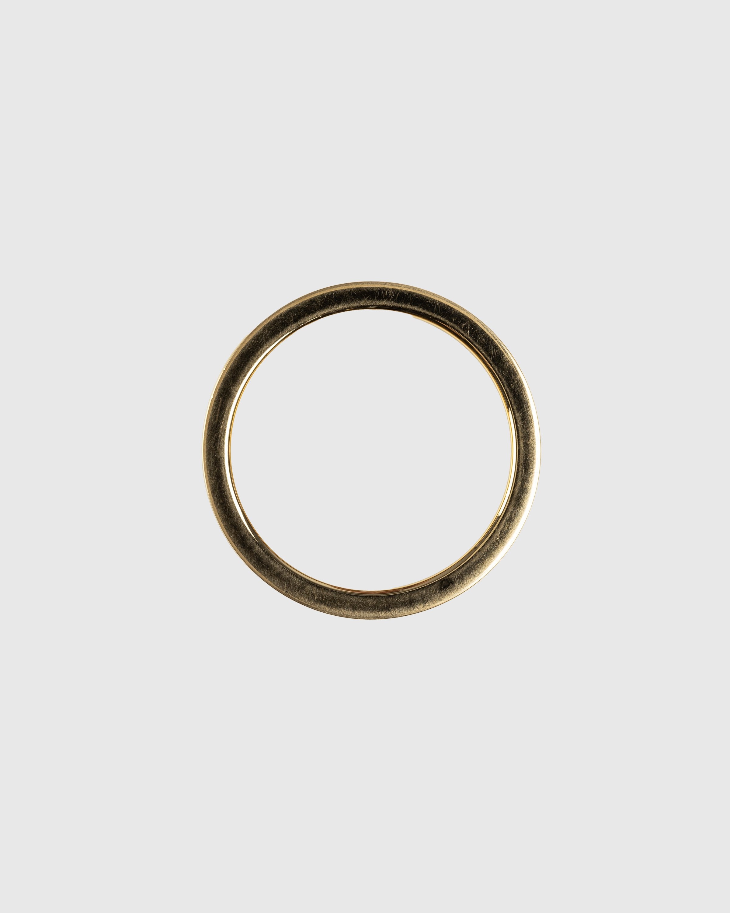 Maison Margiela – Logo-Engraved Ring Gold - Jewelry - Gold - Image 2