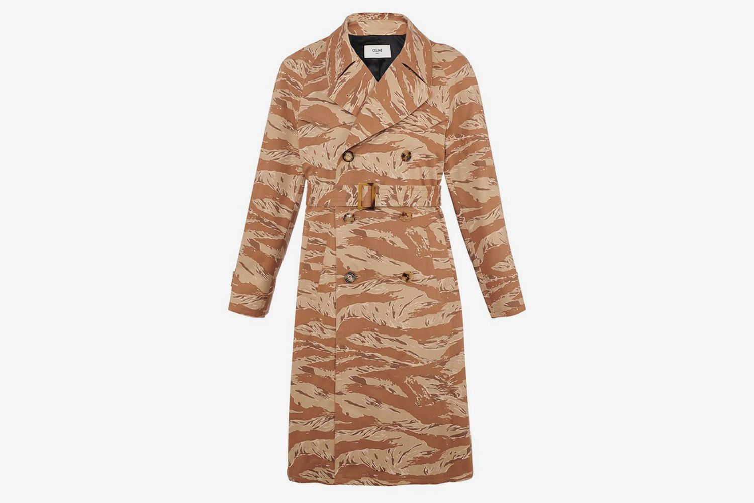 Western Camouflage Trench Coat