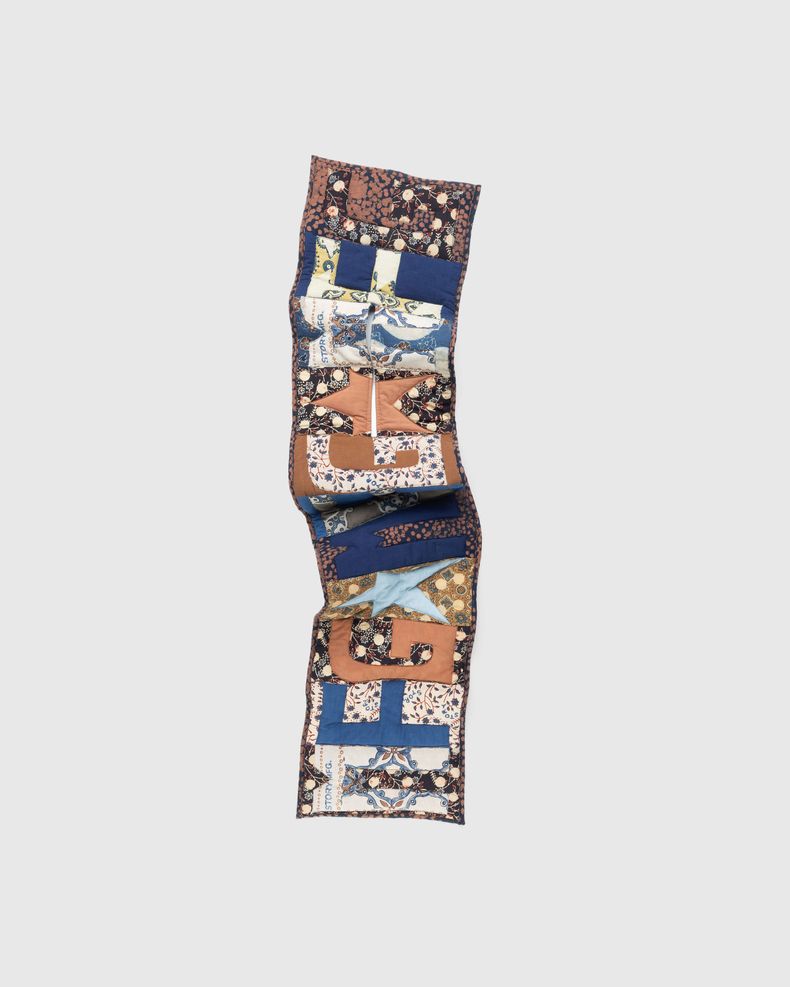 Patchwork Puffer Scarf Multi
