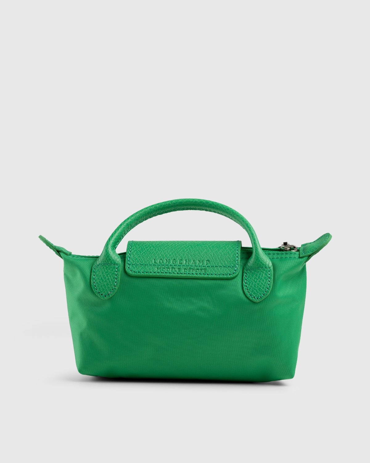 Longchamp x André Saraiva – Le Pliage André Pouch Green