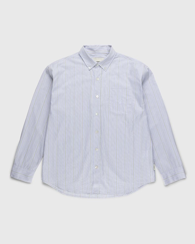 Highsnobiety – Striped Dress Shirt White/Blue