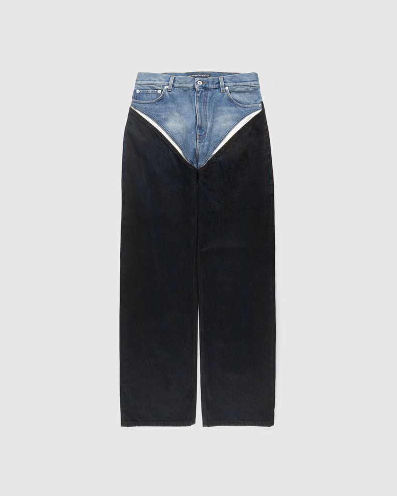 Cut-Out Jeans Rinsed Black/Rust