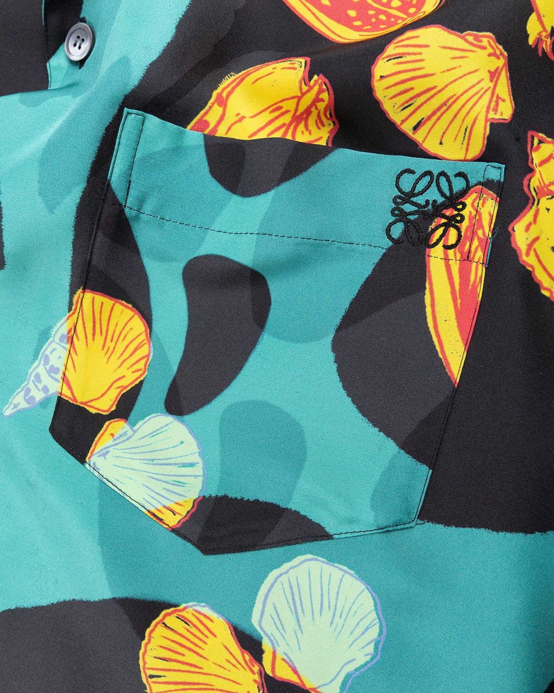 Loewe – Paula's Ibiza Shell Print Bowling Shirt Black - Shirts - Multi - Image 5