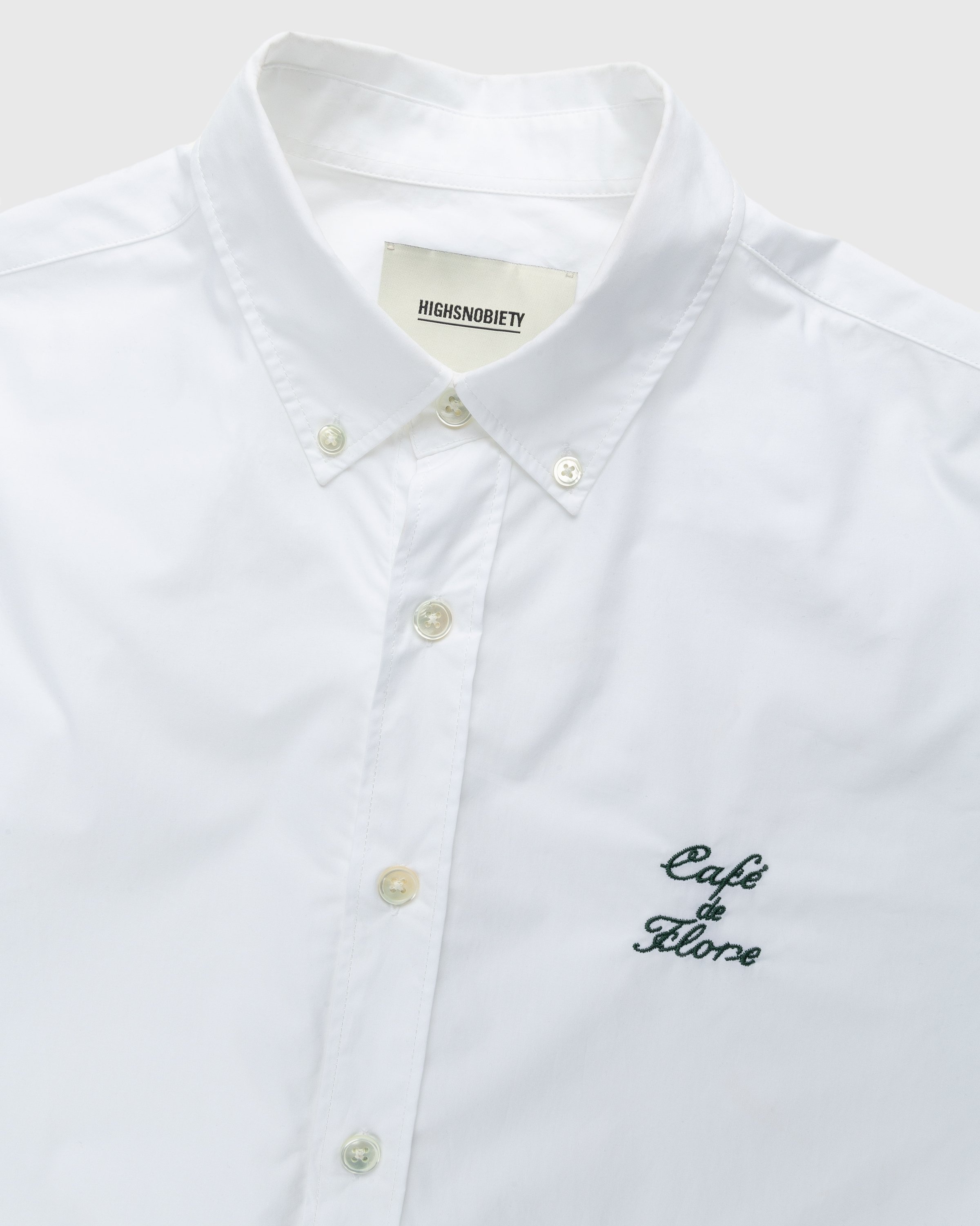 Café de Flore x Highsnobiety – Not In Paris 4 Poplin Shirt White - Shirts - White - Image 4