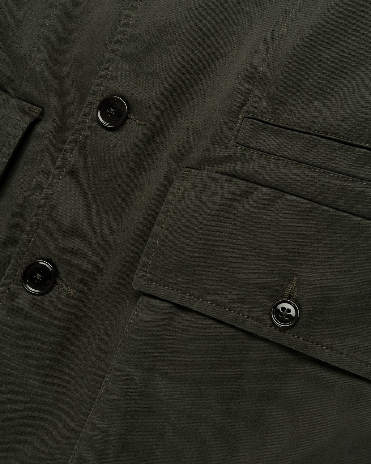 Lemaire – Boxy Blouson Dark Slate Green - Outerwear - Grey - Image 6