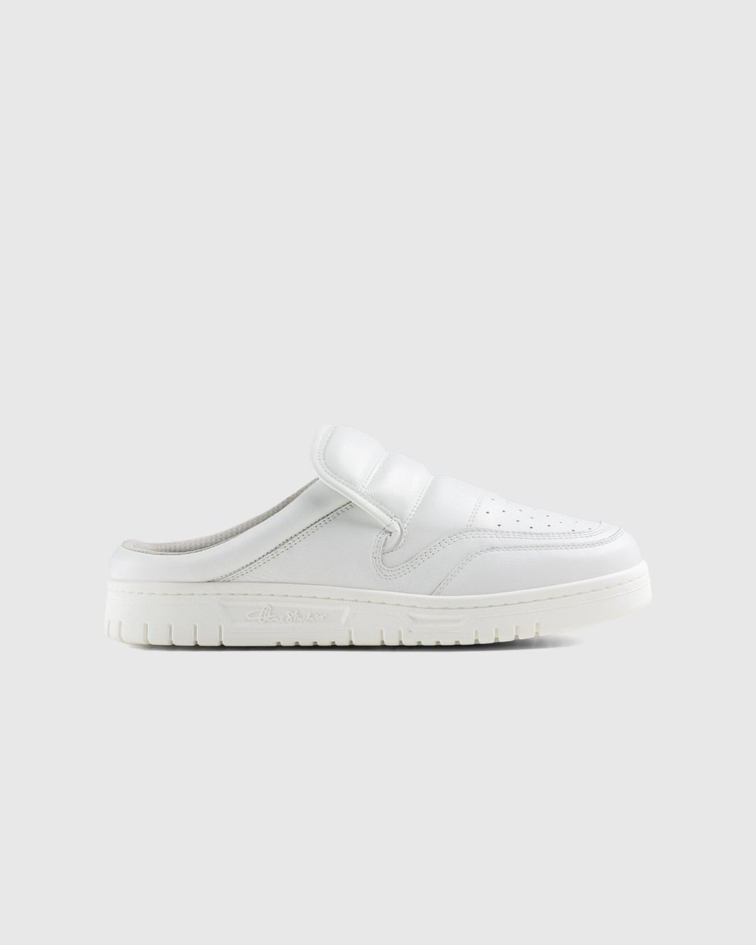Acne Studios – Cow Leather Mule White - Sneakers - White - Image 1