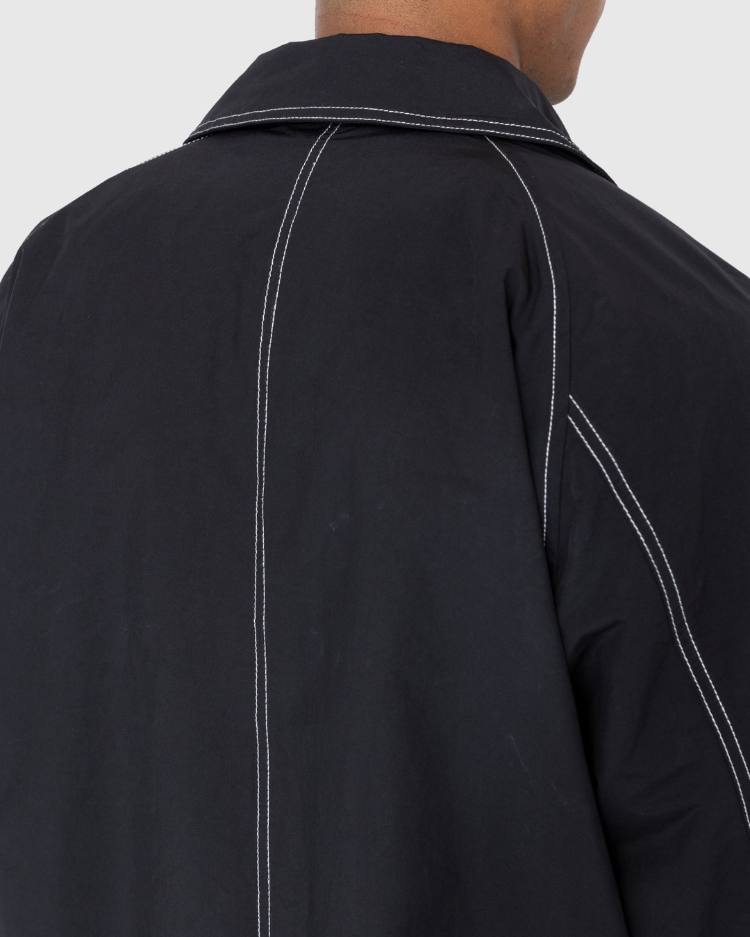 Highsnobiety – Contrast Mac Jacket Black - Trench Coats - Beige - Image 8