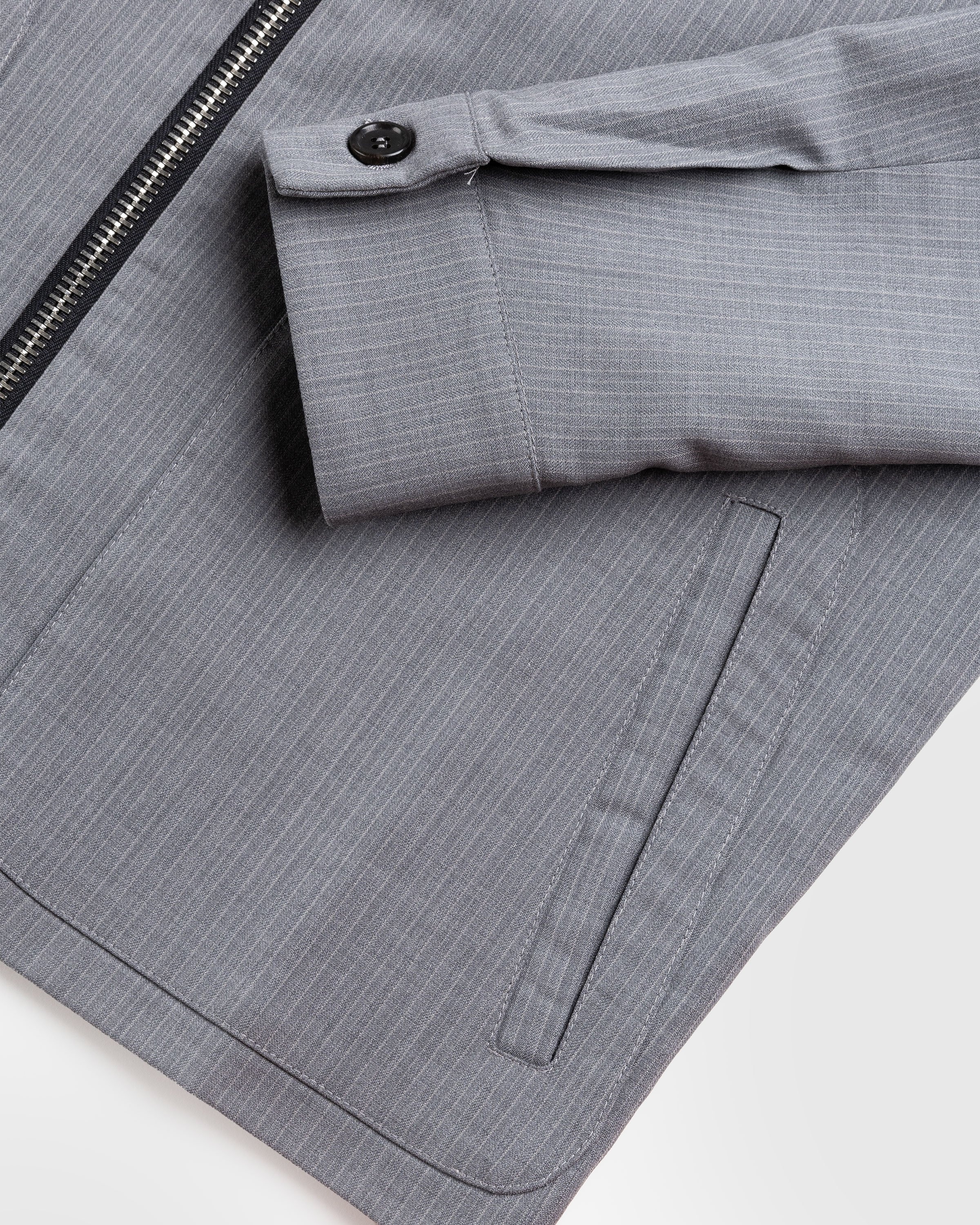 Winnie New York – Classic Zip-Up Jacket Grey - Outerwear - Grey - Image 6