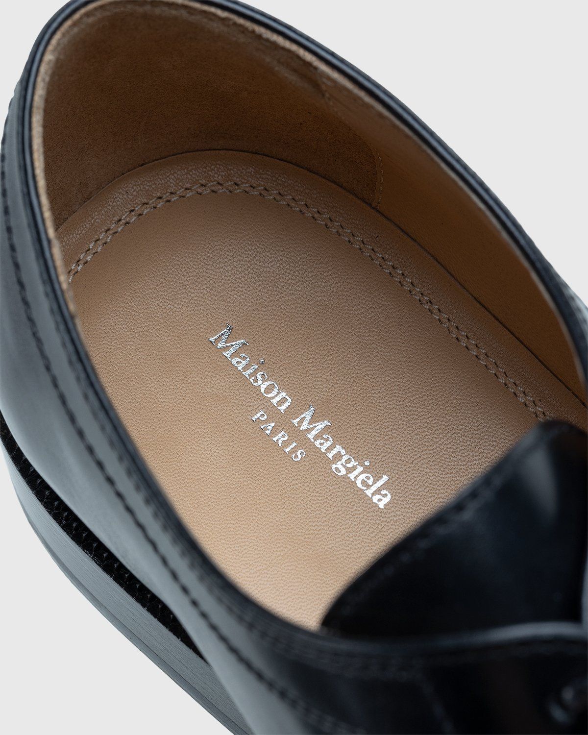 Maison Margiela – Tabi Lace-up Shoes Black - Shoes - Black - Image 4