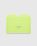 Acne Studios – Leather Card Holder Lime Green - Wallets - Green - Image 1