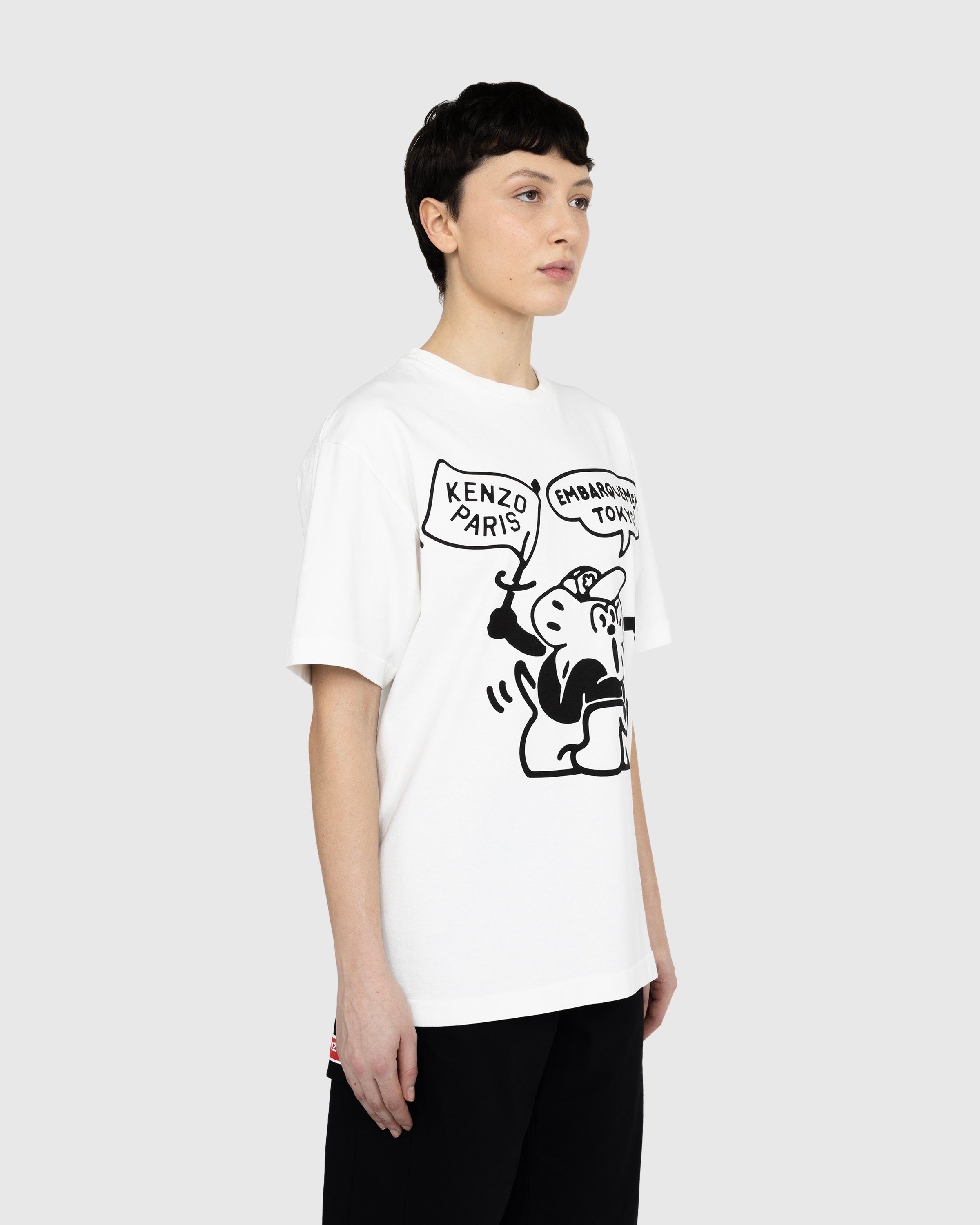 Kenzo t shirt black and white online