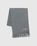 Acne Studios – Wool Fringe Scarf Grey Melange - Scarves - Grey - Image 2