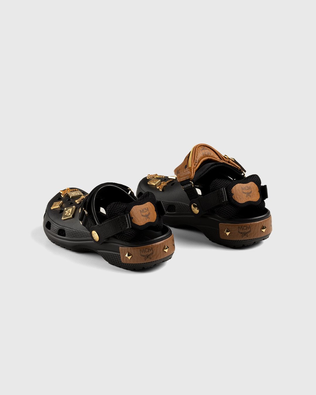 MCM x Crocs – Belt Bag Clog Black - Sandals - Black - Image 3