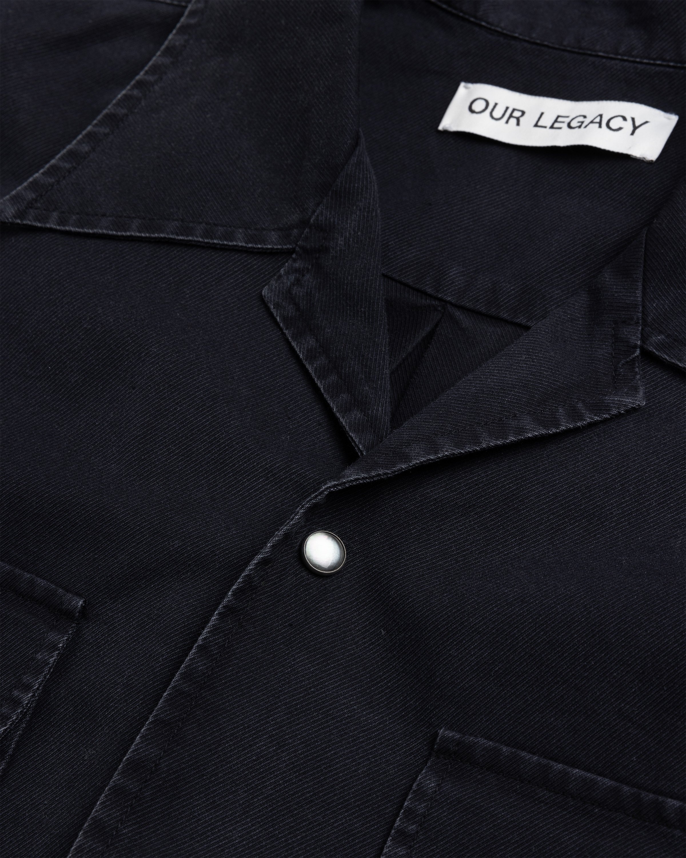 Our Legacy – Poco Shirt Black Cosmic Twill - Shirts - Black - Image 5