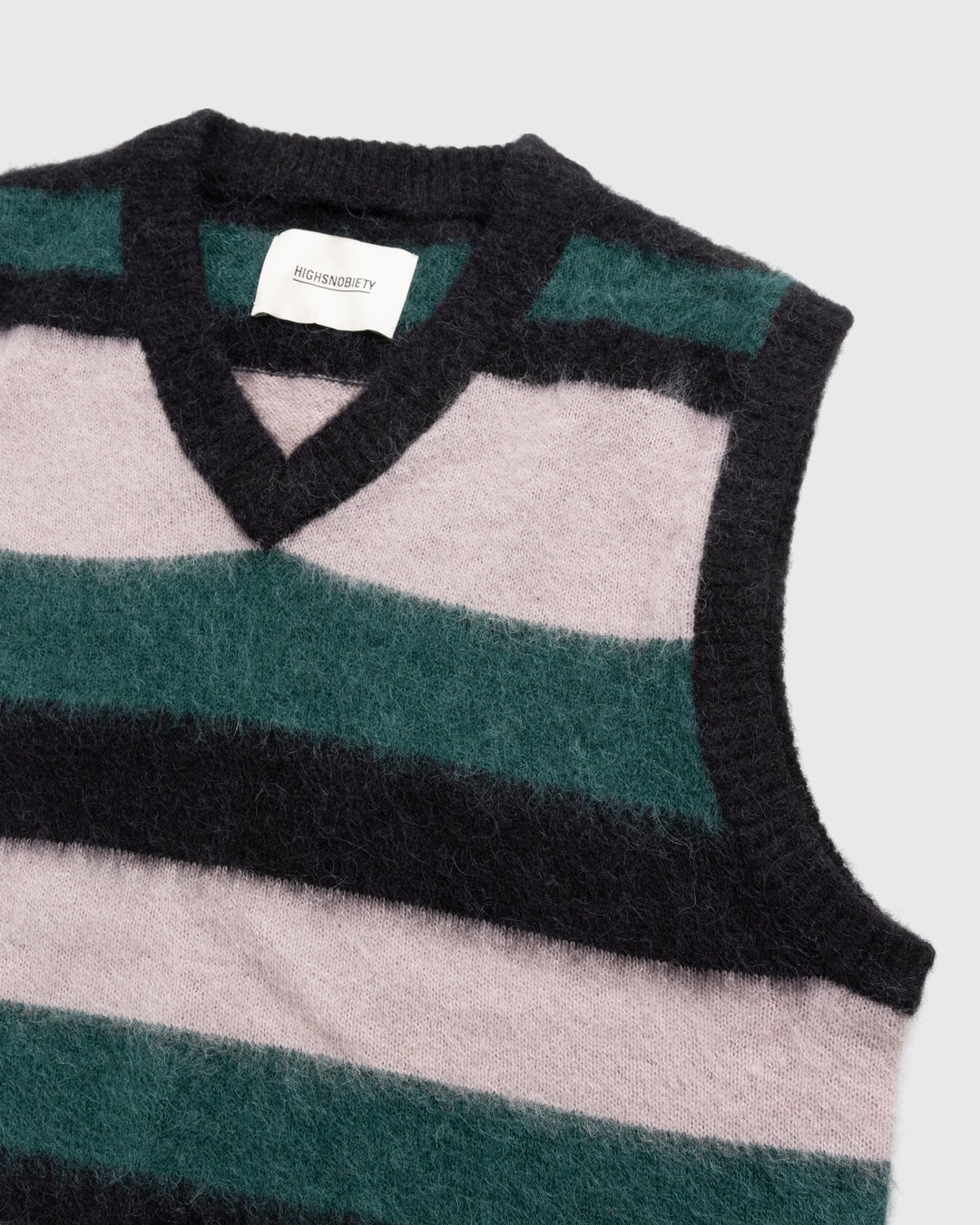Highsnobiety – Alpaca Gradient Sweater Vest Pink/Green - Knitwear - Multi - Image 3