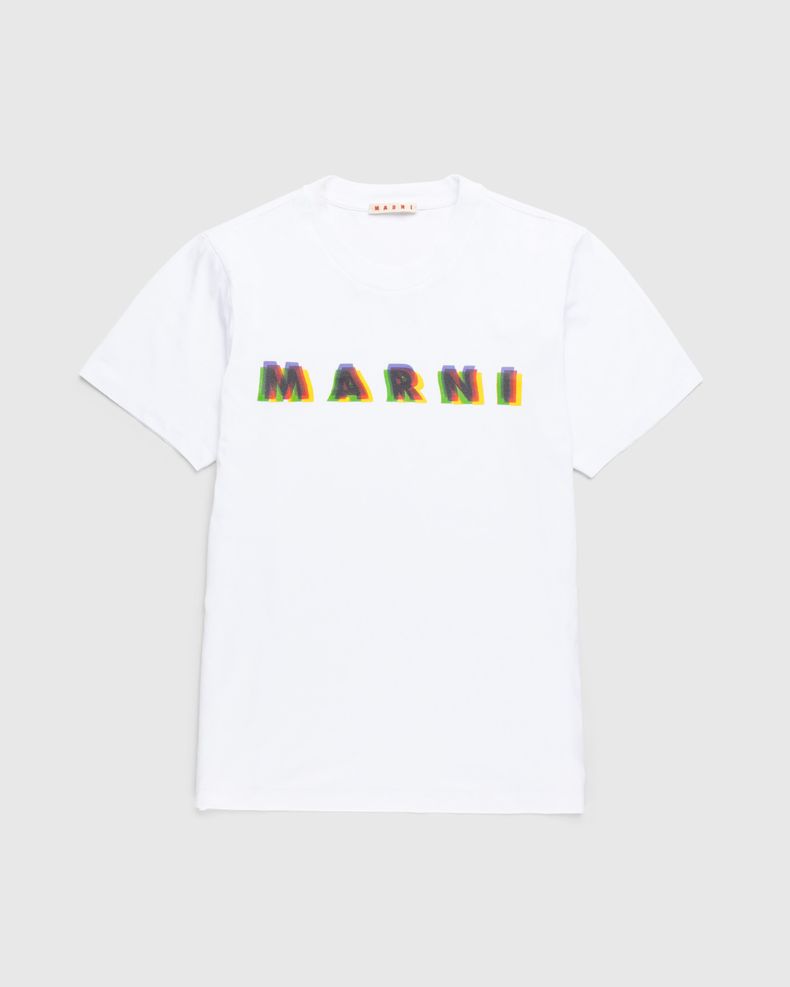 Marni – Logo Print T-Shirt Lily White