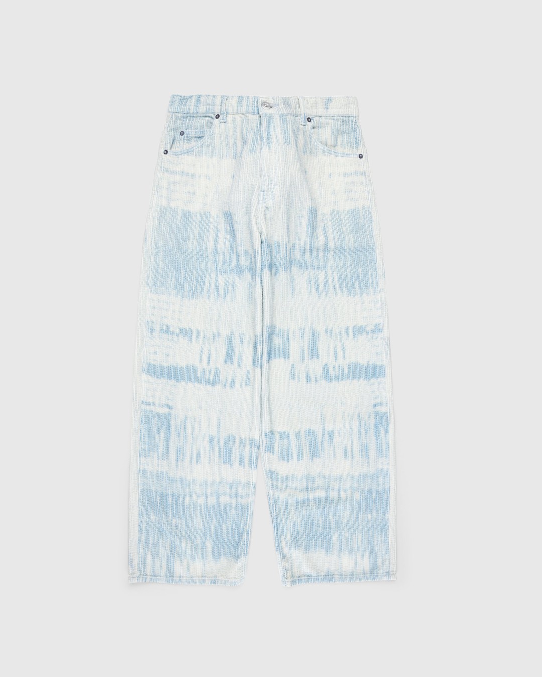 Our Legacy – Vast Cut Pants Blue Brush Stoke Print - Pants - Blue - Image 1