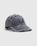Leather Face Patch Cap Carbon Grey