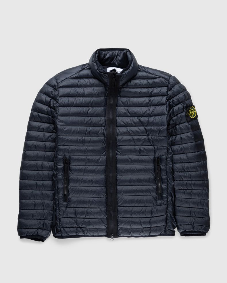 Packable Recycled Nylon Down Jacket Navy Blue