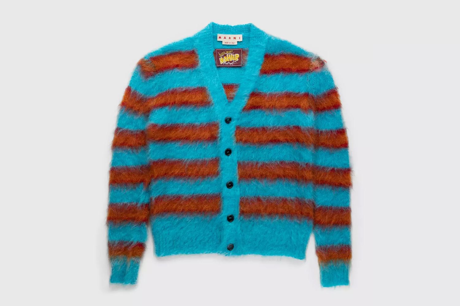 Striped Mohair Cardigan