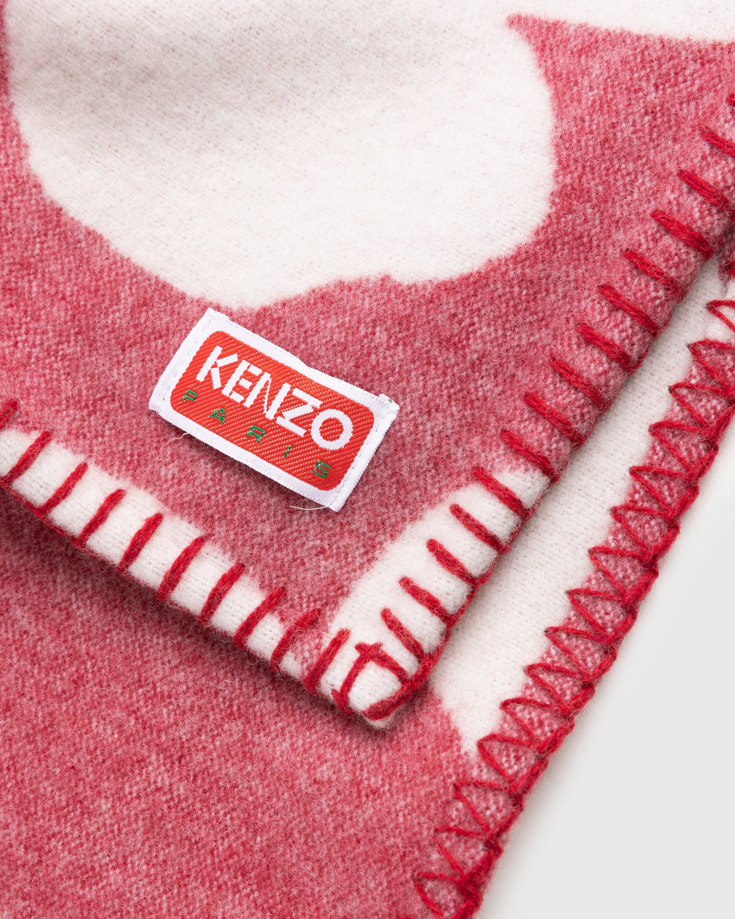 Kenzo – Flower Print Scarf Red - Scarves - Red - Image 4