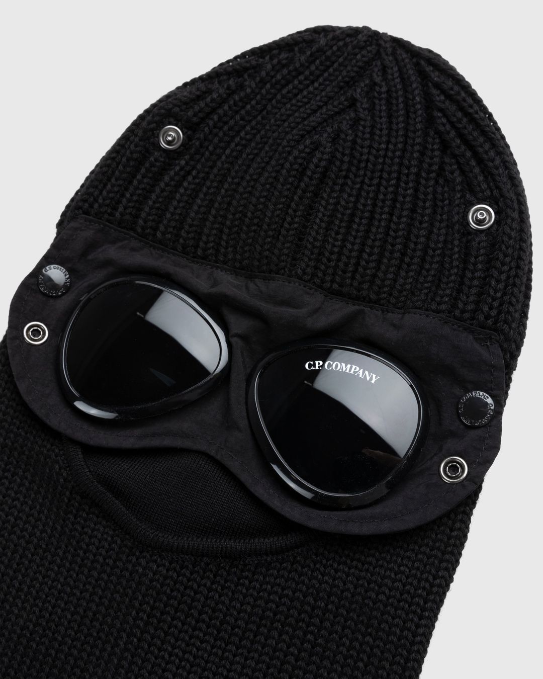 C.P. Company – Extra Fine Merino Wool Goggle Balaclava Black ...
