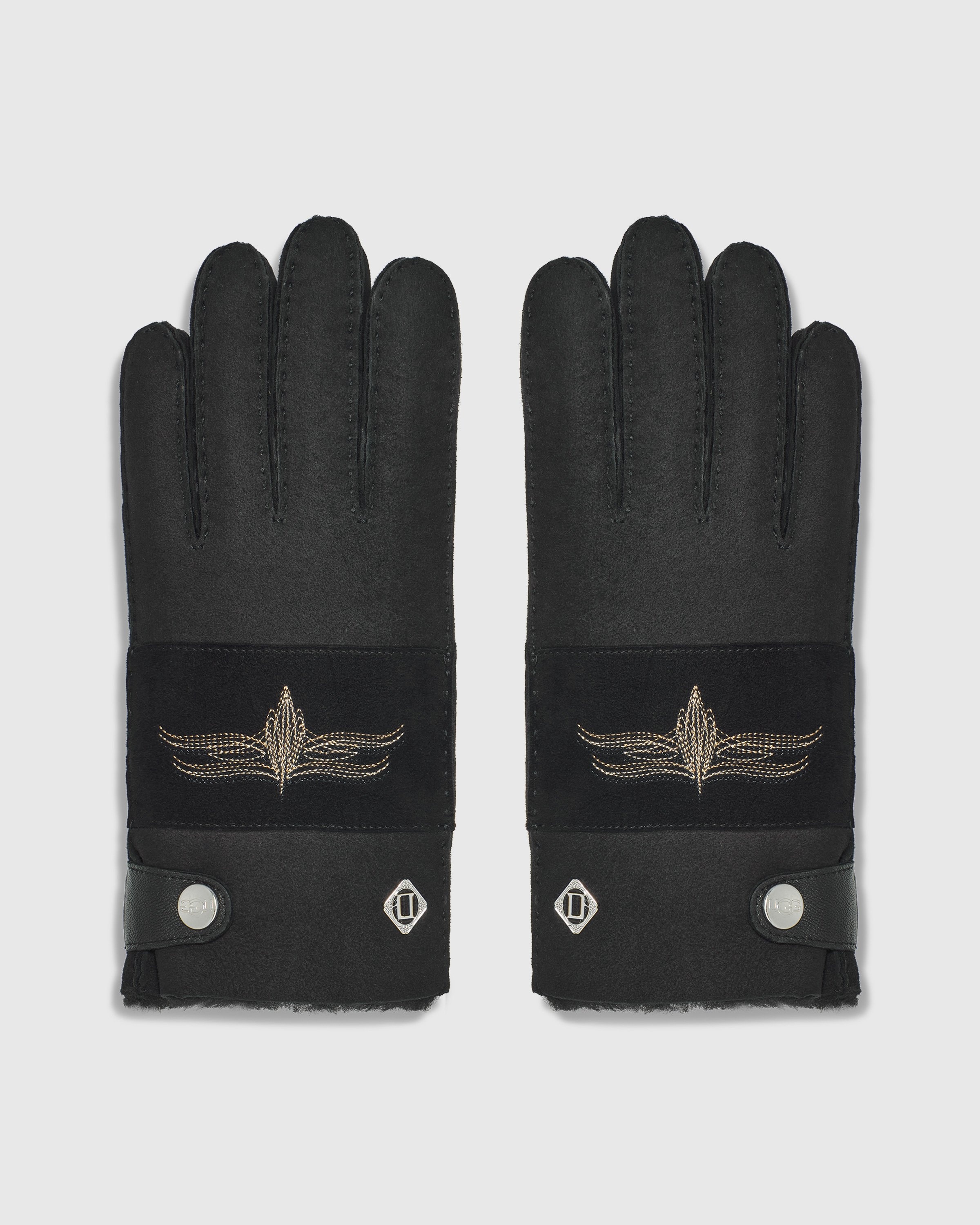 Ugg x Children of the Discordance – Sheepskin Gloves Black - Gloves - Black - Image 1