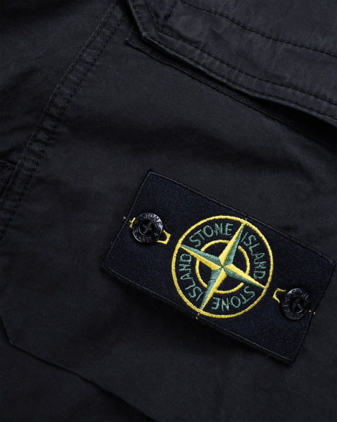Stone Island – Stretch Cotton Gabardine Cargo Pants Black - Pants - Black - Image 5